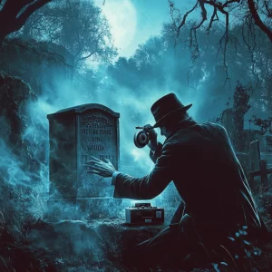chonglaoban_A_detective_kneeling_by_a_gravestone_speaking_into__5323f159-29e9-4117-b476-26ee8b0867df