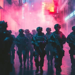 chonglaoban_A_squad_of_urban_special_forces_all_wearing_tactica_f19d37c4-5868-41c0-9b2e-0f2887c6aa87