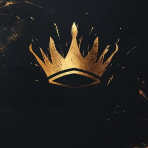 chonglaoban__Minimalist_graphic_cover_stylized_crown_tilted_on__4aa9e21a-5576-4786-8a29-fb2c78a30222